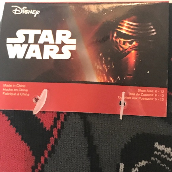 Disney Star Wars Socks 2 Pack Set Shoe Size 6-12 - Picture 5 of 6